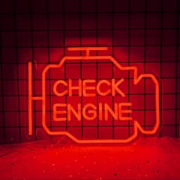 Check Engine Neon Sign Led Light Auto Room Garage Repair Shop Wall Decor Bar Party Club Luminous Atmosphere Lamp USB Power