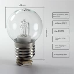 E27 40W Oven Lamp High temperature Heat Resistant light Salt Bulb Cooker Hood Lamp refrigerator light High temperature