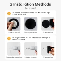 Wall Lamp Rechargeable Intelligent Human Sensing Wireless Night Light Dimmable LED Spotlights for Decoration Painting Lighting