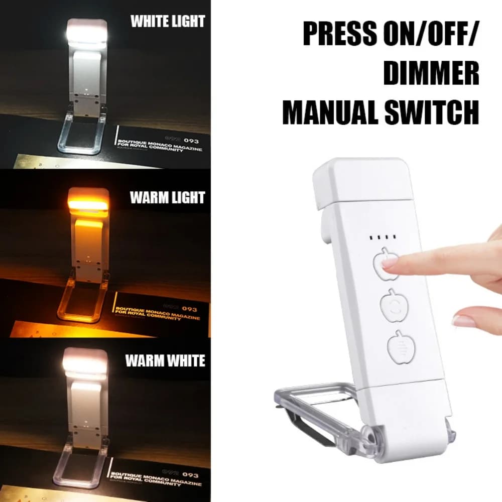 Usb Charging Clip Reading Light LED Rechargeable Book Lamp Bookmark Reading Night Light Portable Read Lamp Kids Read Book Light