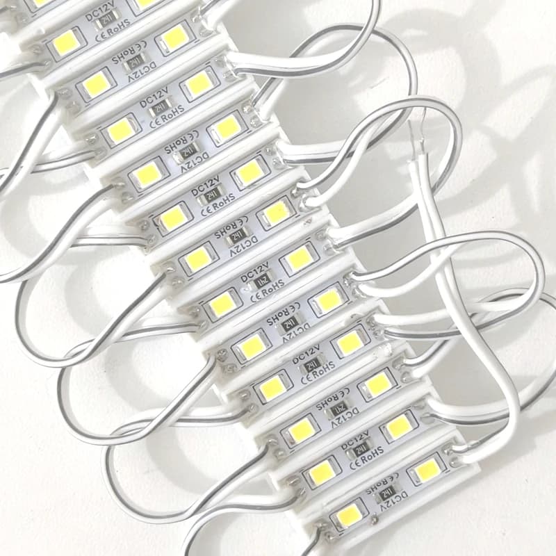 20pcs LED Module Lights 2835 Patch Waterproof IP65 DC12V White Warm R/G/B Decoration Logo Super Backlight Advertising Signs Lamp