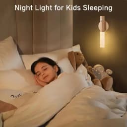 Smart Motion Sensor Night Light LED Rechargeable Magnetic Wall Lamp Portable for Hallway Bedroom Stairs Bathroom Cabinets Decor