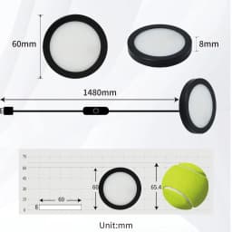 USB 5v LED Dimmable Downlight Slim Surface Mount Spotlight 3W Spot Cabinet Lamp DC12v Down Lights Car Interior Puck Night Lights
