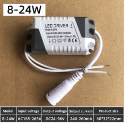 LED Driver 9W 12W 15W 18W 24W 300mA LED Power Supply Unit Lighting Transformers for LED Lamp Strip Ceiling Downlight Lighting DC