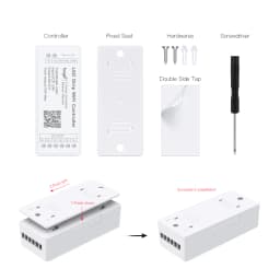 12V-24V Smart Tuya WiFi LED Controller Dimmer Single Color/CCT/RGB/RGBW/RGBCCT LED Strip Controller APP Control for Alexa Google
