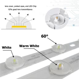 5-20pcs 4W 6W 8W High Brightness 2835 LED Bar Lights LED Tube White/Warm White for Ceiling Lamp With 60 Degree Optical Lens