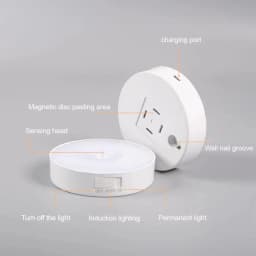 GGbingo Motion Sensor Night Light, Type-C Rechargeable Wireless LED for Kitchen Cabinet, Wardrobe, Closet & Staircase