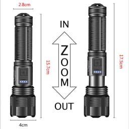 Aluminum Alloy XHP70.2 XHP50.2 Tactical Hunting Torch 4 Core Led Flashlight 18650 AAA Battery Usb Rechargeable Zoomable Lantern