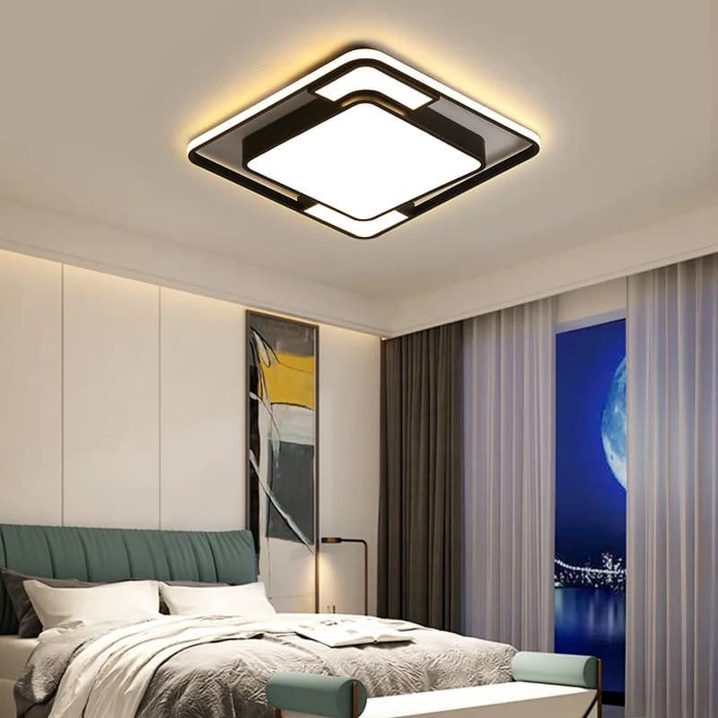 Modern Bedroom LED Ceiling Light with Remote Surface Dimmable led Ceiling Lights for Living Room Dining Room Lamp 54w AC85-265v