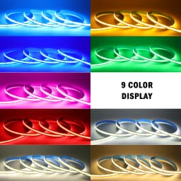 5V 3mm 5mm 8mm PCB COB LED Strip Light USB Powered Red Green Blue Pink Warm White High Density 320LEDs Flexible Ribbon Tape Lamp