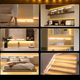 Sensor Stair Lights, Motion Activated Light Strip with Dimmer 5V Flex Ribbon Chasing Flowing Led Strip Lights Flexible Ribbon