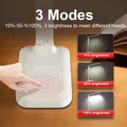 Folding Desk Lamp, USB Touch-Controlled Dimmable Night Light, LED USB Plug-In Desk Lamp, Suitable for Reading and Sleeping in St