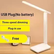 Folding Desk Lamp, USB Touch-Controlled Dimmable Night Light, LED USB Plug-In Desk Lamp, Suitable for Reading and Sleeping in St