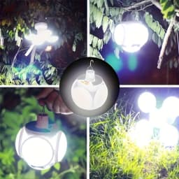1 Solar Folding Light with USB Charging Outdoor Portable LED Lighting Suitable for Camping Emergency Situations and Home Use