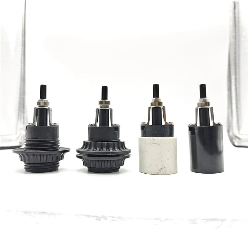 Sample High Quality Two-way Rotary Switch Ceramic Bakelite Socket E27 Eye Guard Lamp Head Light Accessories