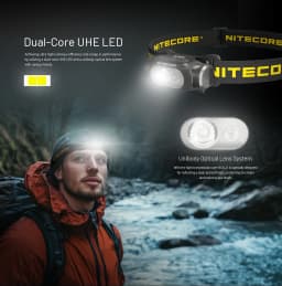Original NITECORE HA11 240 Lumens Max Beam Distance 90 m Include Battery Ultar Lightweight Dual Beam Headlamp