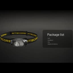 Original NITECORE HA11 240 Lumens Max Beam Distance 90 m Include Battery Ultar Lightweight Dual Beam Headlamp