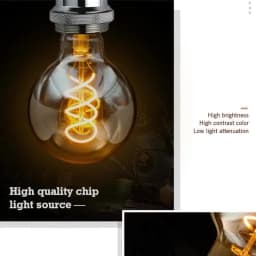Retro Spiral Filament LED Bulb A60 C35 ST64 T45 G80 G95 G125 T1225 4W E27 220V Dimmable Edison Lamp 2200K Warm Yellow Led Light