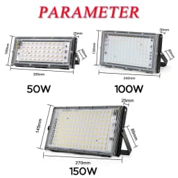 50W 100W 150W Led Flood Light IP65 Waterproof AC 220V Outdoor Floodlight Spotlight LED Reflector Street Lamp Wall Flood Lights