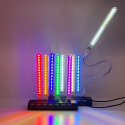 DC5V USB LED Night Light 24LEDs Colored Lamp Red Yellow White Blue Green Purple Pink Atmosphere Lights For Bedroom Decoration