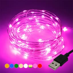 White LED String Lights 20M USB String Lights Waterproof Copper Wire Garland Fairy Light For Christmas Decoration Party