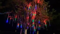 LED Meteor Shower Rain Tube String Lights Fairy Lights For Christmas New Year Garden Wedding Tree Party Decoration