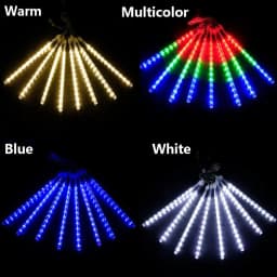 LED Meteor Shower Rain Tube String Lights Fairy Lights For Christmas New Year Garden Wedding Tree Party Decoration