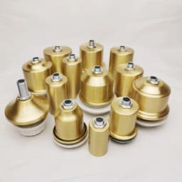 Brass Material E27 E14 Ceramic Lamp Holder With Wire Light Socket 100% Copper Cup Engineering Pendant Wall Lamp Accessories