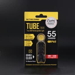 100% original Nitecore TUBE V2.0 55Lumens USB Rechargeable EDC Pocket Flashlight U-Pole Lamp Keychain Light
