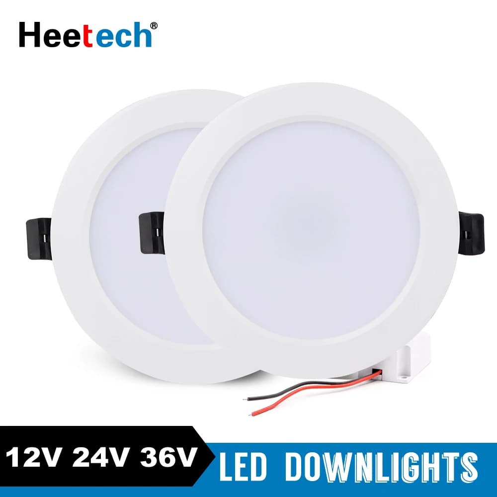 Led Recessed Downlight AC/DC 12V 24V 36V LED Decoration Round Ceiling Lamp 36W 18W 15W 12W 9W 3W LED Spot Light FOR Low Voltages
