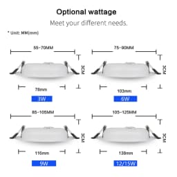Led Recessed Downlight AC/DC 12V 24V 36V LED Decoration Round Ceiling Lamp 36W 18W 15W 12W 9W 3W LED Spot Light FOR Low Voltages