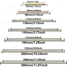 10pcs 60mm 80mm 95mm 130mm 145mm 185mm 260mm 300mm LED Edison Bulb Lamp Parts DC3V LED Bulb Accessories Diodes Flexible Filament