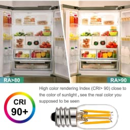 T20 2W Dimmable Edison Led Bulbs E12 E14 Tubular Led Filament Bulbs Tube Clear Glass 2200K Refrigerator Hanging Mini Night Lamps