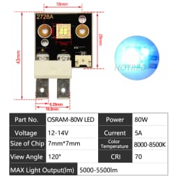 1-5pcs LED 60W 80W 3V 5V 12V High Power LED Stage Light Chip CBT90 SCT90 CBT-90 CST-90Cold White For Moving Head Lamp Projector