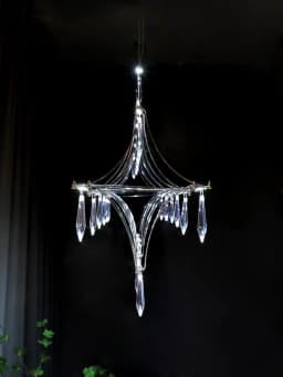 Restaurant Strip Chandelier Postmodern Light Luxury Lobby Front Desk Lamp Designer Minimalist Bar Dining Table Crystal LED Lamp