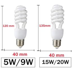 AC170-240V E27 5W/45W High Power Spiral Tube Energy Saving Lamp Fluorescent Light Bulb Tube Spiral Fluorescent Light Bulb