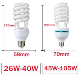 AC170-240V E27 5W/45W High Power Spiral Tube Energy Saving Lamp Fluorescent Light Bulb Tube Spiral Fluorescent Light Bulb
