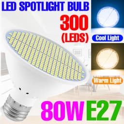 LED Bulb E27 Spotlight 220V Lamp 30W 50W 80W Warm White Light Bulb LED Chandelier 110V Ceiling Lamp For Home Living Room Bedroom