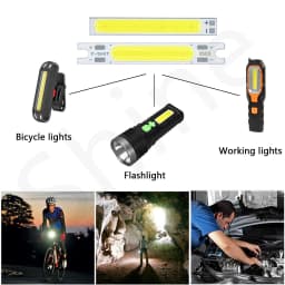 8pcs LED COB Lamp Beads Chip High Power 1W 3W 5W DC3V 9V 12V 15V For LED Car Bicycle Flashlight Wall Lamp Lights Tube Repair DIY