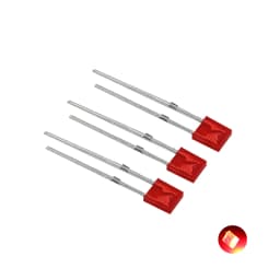 100PCS/lot Super Bright 2x5x7 Square 5-Color Short-LEG Light-Emitting Diode LED In-Line Lamp Beads