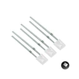100PCS/lot Super Bright 2x5x7 Square 5-Color Short-LEG Light-Emitting Diode LED In-Line Lamp Beads