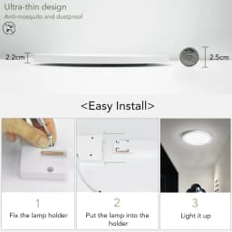 MANVIV Ultra-thin LED Ceiling Lamp AC85V-265V 9W 13W 18W 24W Modern Panel Light Fixture Surface Mount For Living Room Kitchen