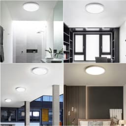 MANVIV Ultra-thin LED Ceiling Lamp AC85V-265V 9W 13W 18W 24W Modern Panel Light Fixture Surface Mount For Living Room Kitchen