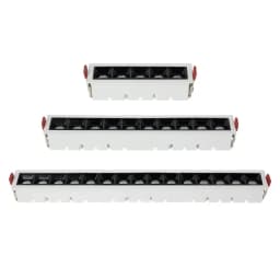 New LED line Downlight Recessed Rectangle Grille Ceiling Lamp 10W 20W 30W AC85~265V LED Spot Light For Home Shop Decor Living