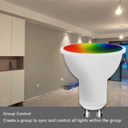 Zigbee GU10 LED Bulb Lamps Smart Light 7W RGBCW Dimmable Spotlight Works With Alexa Google Assistant Smartthings 110V 220V