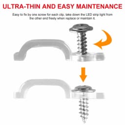 50/100 PCS Fixator LED Strip Fixing Clips Light Holder With Screws Fixing Mounted Clip For 5050 LED Strip Light Bar Cable Clamps