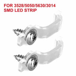50/100 PCS Fixator LED Strip Fixing Clips Light Holder With Screws Fixing Mounted Clip For 5050 LED Strip Light Bar Cable Clamps