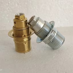 Vintage LED Lamp Hoder E14 DIY Industrial Pendant Light Bulb Base With Ring Retro Screw Socket Fitting Adapter Lampholder
