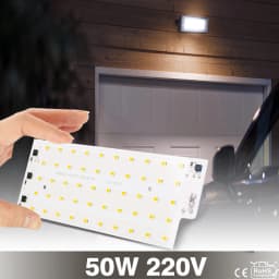 2pcs/lot 50W LED Lamp beads SMD 2835 LED Chip Smart IC Floodlight 220V 240V Outdoor DIY LED Bulb Flood Light Spotlight Lighting