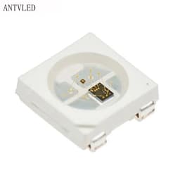 10-1000PCS WS2812B RGB LED Chip 5050SMD , WS2812 Individually Addressable Chip Pixels Black/White PCB DC5V